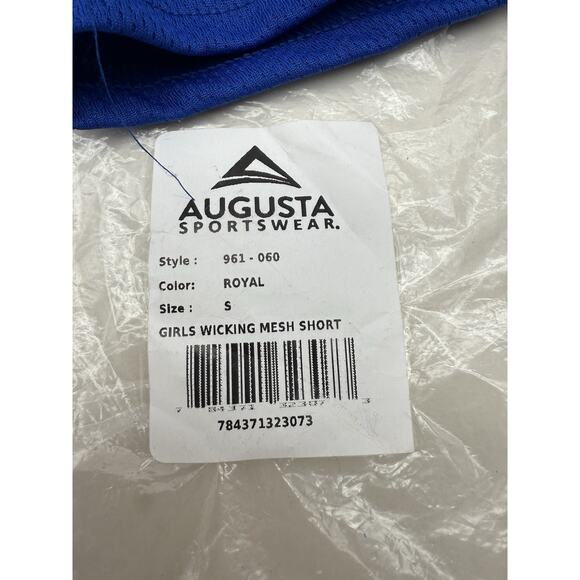 Augusta Sportswear Girls Athletic Wicking Mesh Shorts Size Small Royal Blue READ - Picture 4 of 11